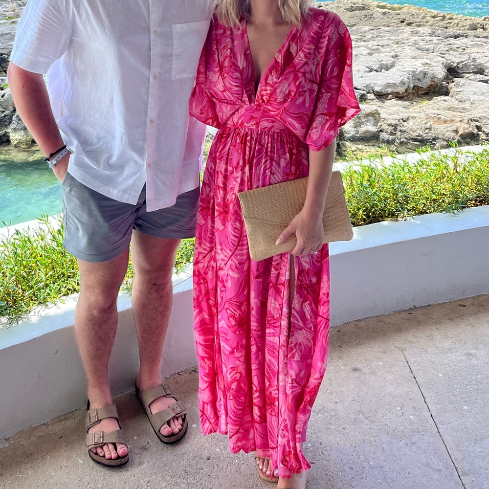 Pink Vacation Maxi Dress